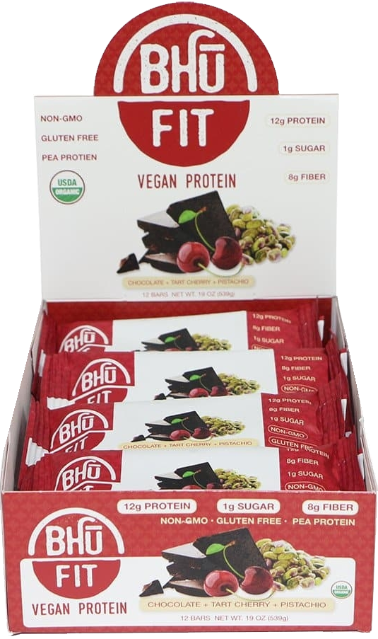 Bhu Vegan Protein: Chocolate - Tart Cherry - Pistachio